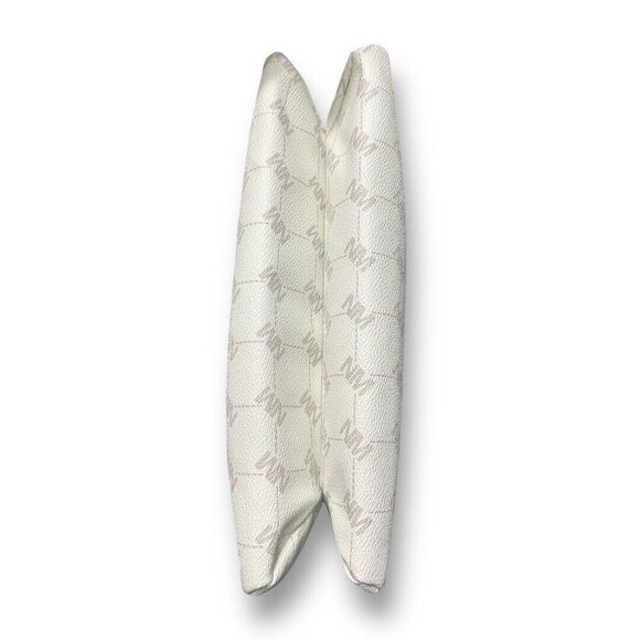 Nicole Miller NWT Bone Logo Crossbody Bag Coin Pouch Gold Hardware Purse Chic - Picture 9 of 11